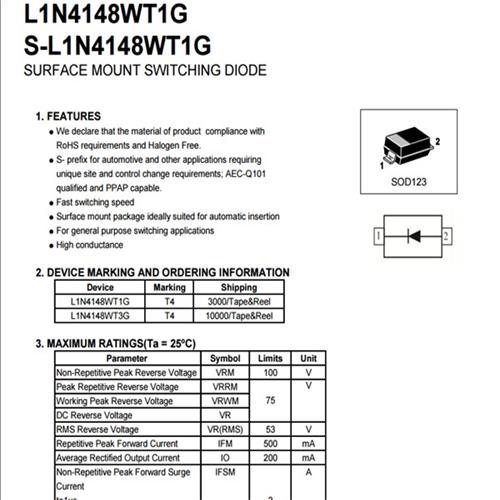 開關二極管Switching Diodes