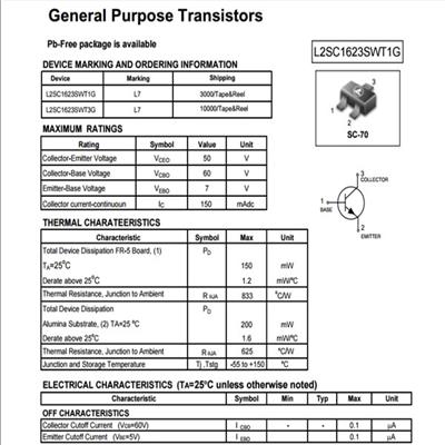 通用三極管General Purpose Transistors